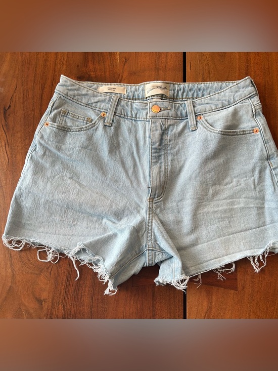 Universal Thread Pants - Universal Thread Light Blue High-Rise Cutoff Denim Shorts